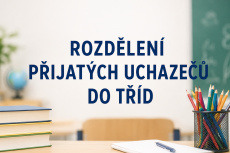 Rozdělení uchazečů přijatých ke studiu od 1. 9. 2026 do tříd